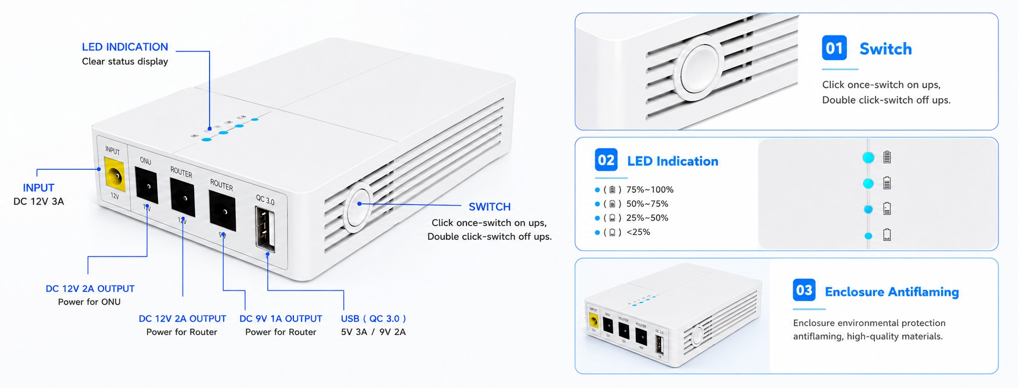 https://www.wgpups.com/wgp-optima-302-27w-mini-dc-ups-qc3-0-usb-port-5v-dc-9v-12v-12v-13500mah-mini-nobreak-for-router-onu-camera-product/