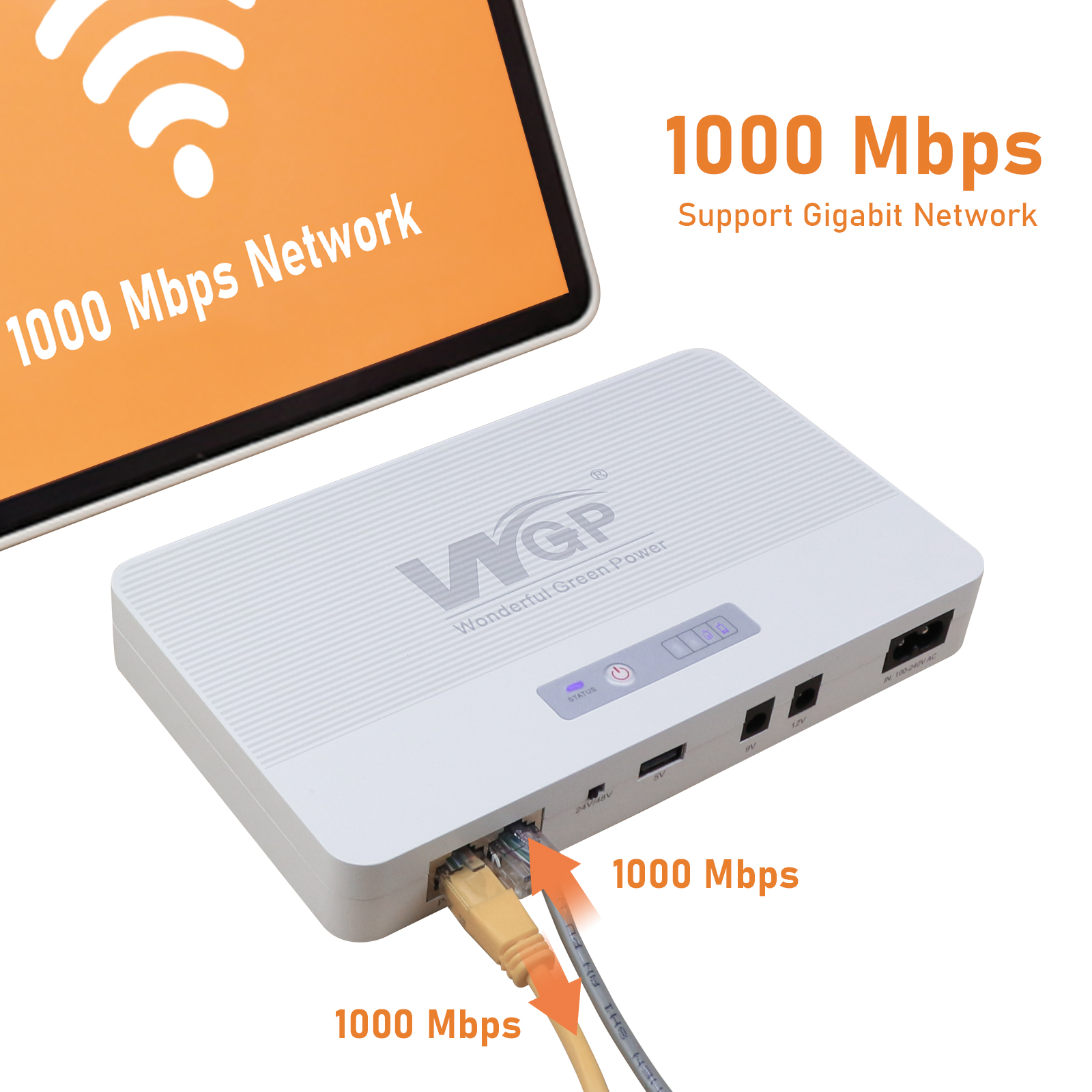 Wgp Router Ips Wholesale WGP Ethrx P5 POE Mini Ups USB 5V DC 9V 12V POE 24V/48V MINI ...