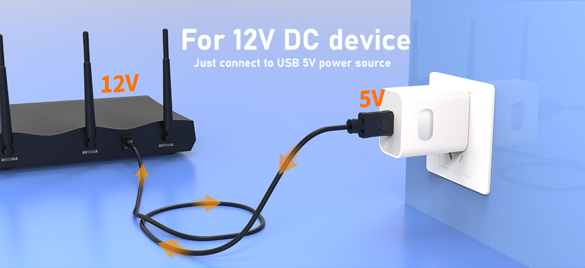 5V to 12V cable